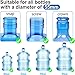 3 & 5 Gallon Water Jug Cap Reusable, Food Grade Silicone Replacement Gallon Caps for 55mm Standard/Screw/Crown Tops Water Bottle and Water Dispensers, Non-Spill Lids for Anti-Splash, Leak Free (3PCS)