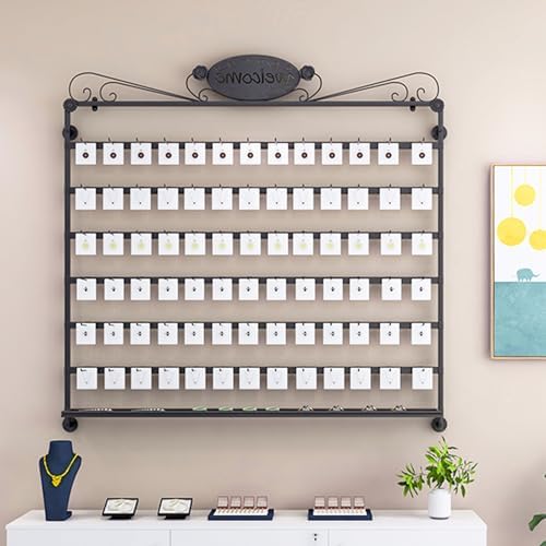 Wall-Mounted Jewelry Organizer - 7-Layer Necklace Holder, Space-Saving Storage for Necklaces, Earrings, Bracelets & More, Easy Installation, Perfect Home Décor Solution