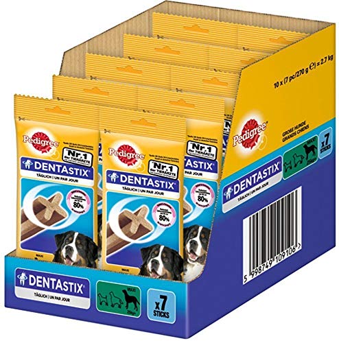 Price comparison product image Pedigree Daily DentaStix for Large Dogs 7 Pack (Bulk deal of 10) 2700g