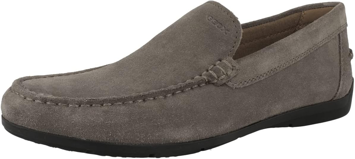 Geox Heren U SIRON A Moccasin, zwart, 41,5 EU, zwart, 41.5 EU