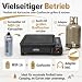 Gasgrill Camping mit 8 Kartuschen Grillplatte Grillrost + Schaschlikpieße