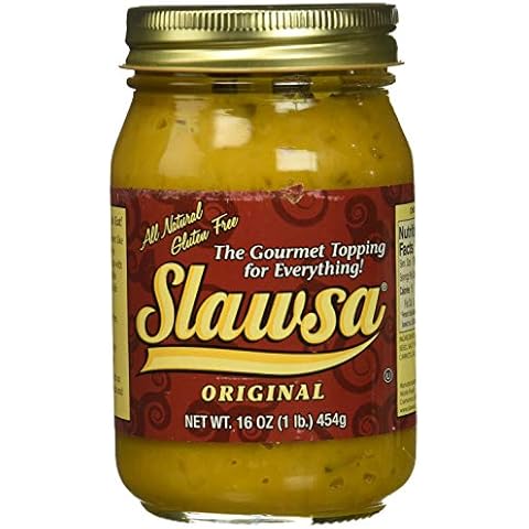 Slawsa All-Natural Gluten-Free The Gourmet Topping for Everything Certified Kosher Original Flavor 16 oz 1 pack Cover