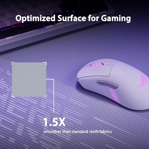 ASUS ROG Scabbard II Arctic Gray XXL Gaming Mouse Pad – 35.4” x 15.7” (Extended/XXL Size), Soft Cloth Surface, Water/Oil/Dust-Resistant, Anti-Fray Edges, Non-Slip Base - Gray - image 2