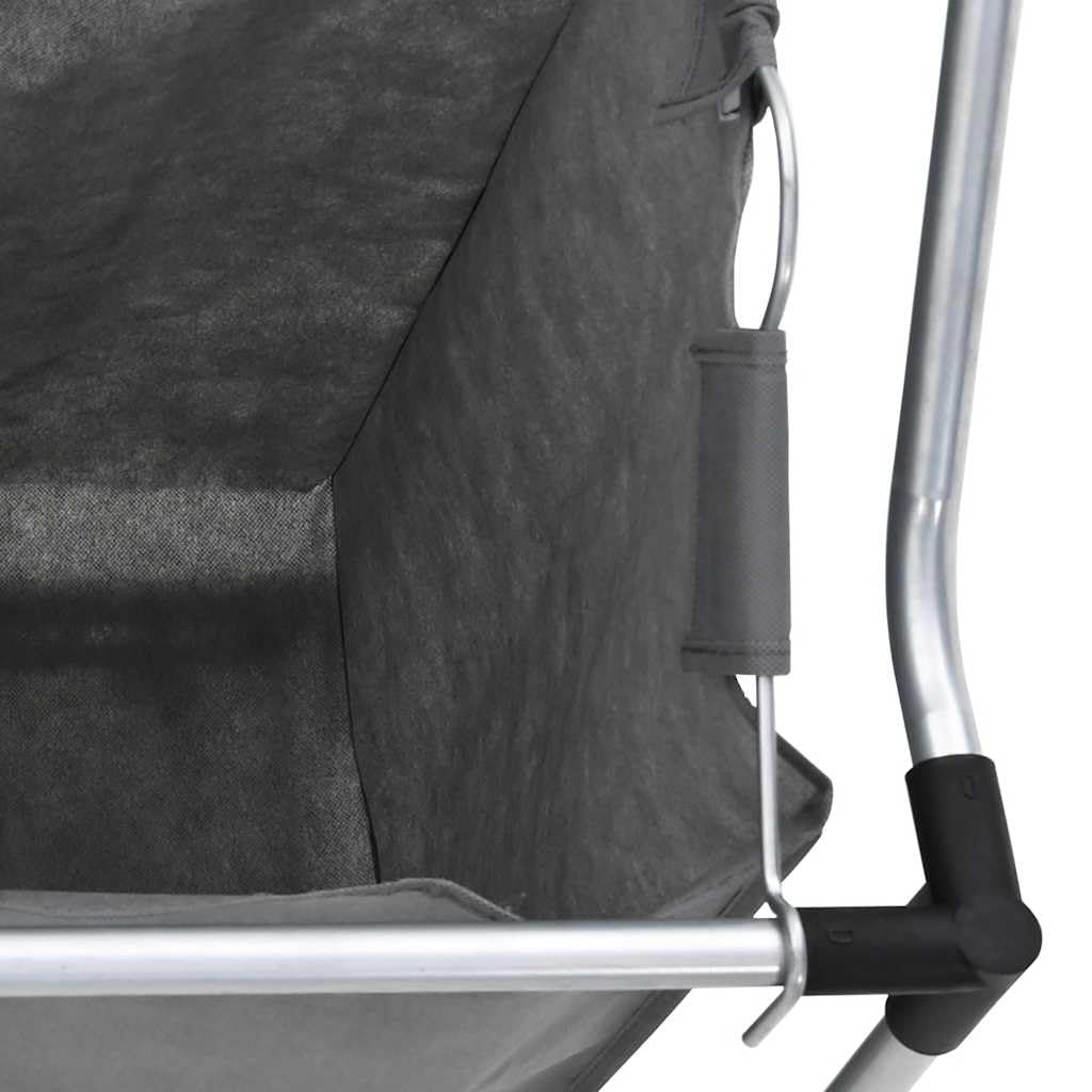 Cesto portabiancheria con ruote 3 scomparti grigio, cesto portabiancheria in acciaio con rivestimento in plastica, 3 sacchetti per la biancheria in tessuto non tessuto, 4 ruote con freni, 96