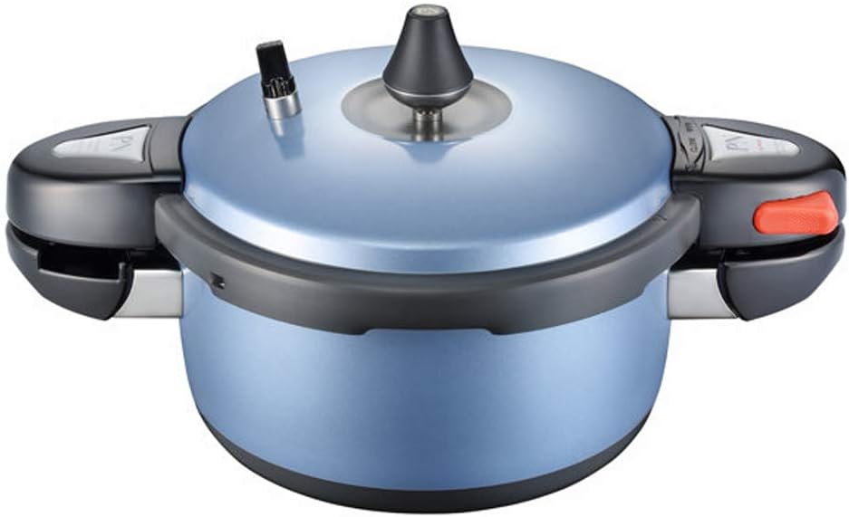 PN Poong Nyun Pressure Cooker for 4 People, 2.5 Quart, Metal Blue