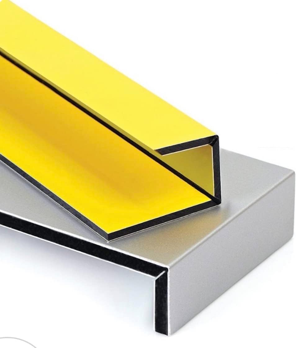 Falken Design Aluminum Sheet - Brushed Silver 48" x 60" - 1/4" Lightweight, Weather-Resistant, and Durable Wall Panel for Indoor & Outdoor Use - Easy Installation