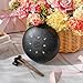 PUJONI Steel Tongue Drum Percussion: 6 Inch 8 Notes Musical Instruments, Music Gifts for Family Friends (Black)