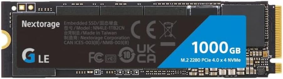 1tb Nvme KIOXIA EXCERIA PLUS G4 SSD – PCIe Gen5, Up To 10,000MB/s