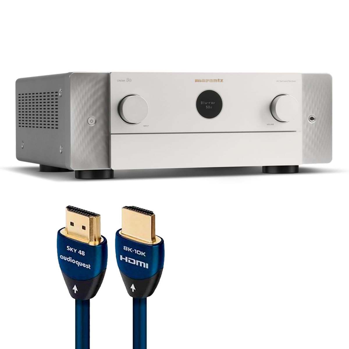 Marantz Cinema 50 9.4 Channel Receiver Bundle with AudioQuest Sky 3m HDMI Cable (Silver)