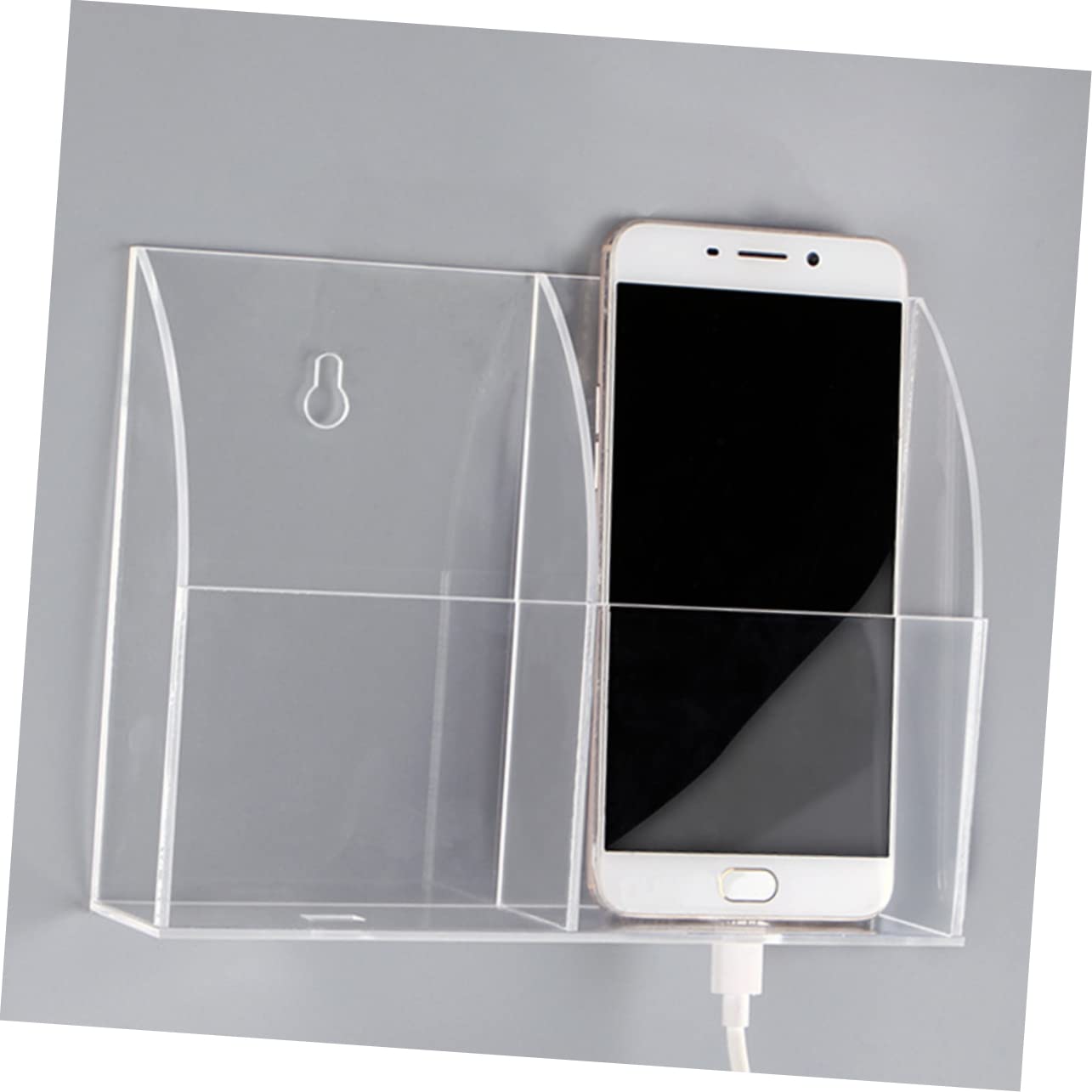 Ciieeo Soporte para Mando Estante De Almacenamiento Caja De Teléfono Diseño Simple Estuche De Pared