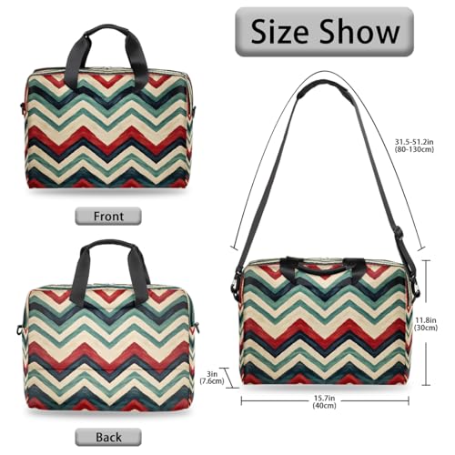 Maletín para laptop 15.6-16 pulgadas rayas zigzag color miniatura 6