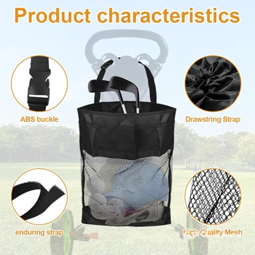 Bolsa de golf de malla de alta resistencia para carritos 6