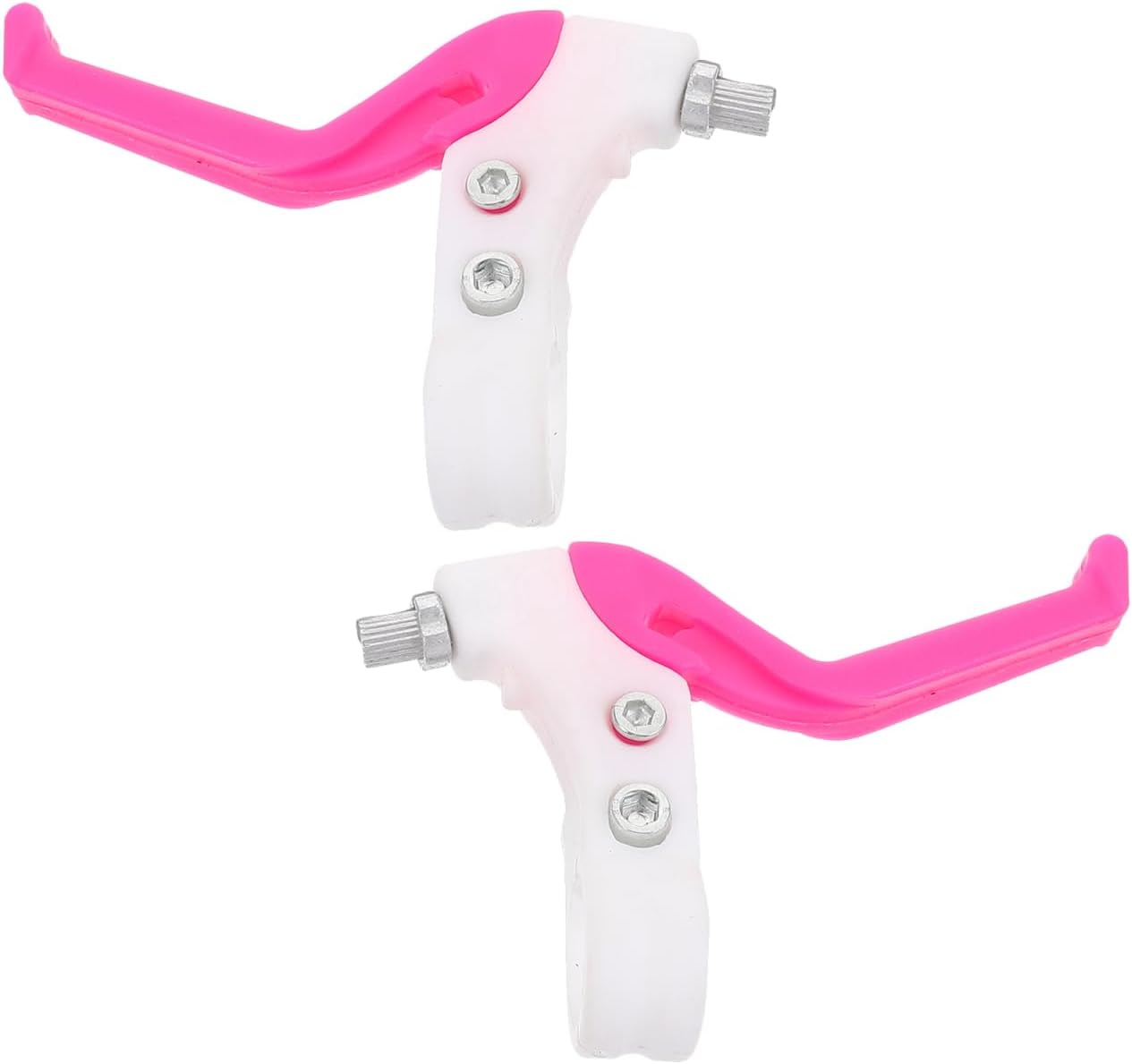 DOITOOL 2Pcs Kids Bicycle Brake Lever Universal Brake Handle Bike Spare Parts Plastic Children Bike Cycling Brakes Levers Grip Bicycle Accessories (Rosy)