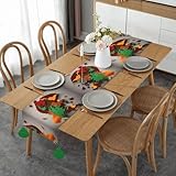 Accessoires charmants : chacun des quatre coins du chemin de table est orné d'un pompon. Ces pompons, disponibles en 3 couleurs, ajoutent une touche élégante et tendance à tout événement, que ce soit un mariage, une réunion à la maison ou une fête de vacances.