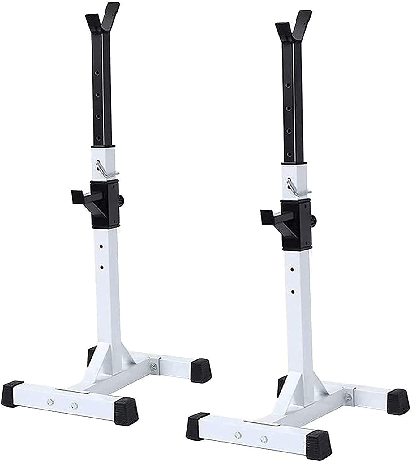 Squat Rack Barbell Rack Home Gym Sports Bench Press Stand Fitness Strength Training Support Loadable Up to 260kg