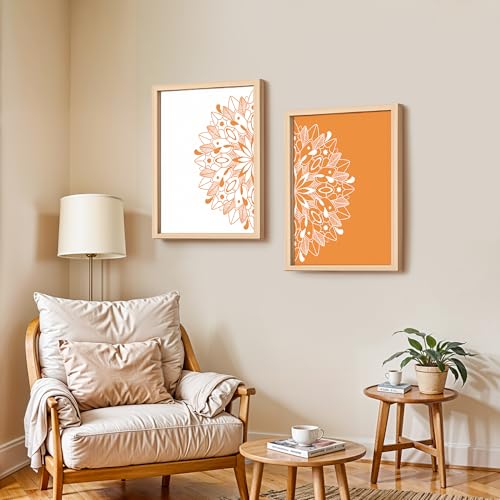 Image of NoWorries Engineered Wood Wall Arts For Living Room,Bedroom - Frames For Wall Decoration (13X19Inches) (Tropical Art) Set Of 2 Big Frames For Wall Decor (Art-7)