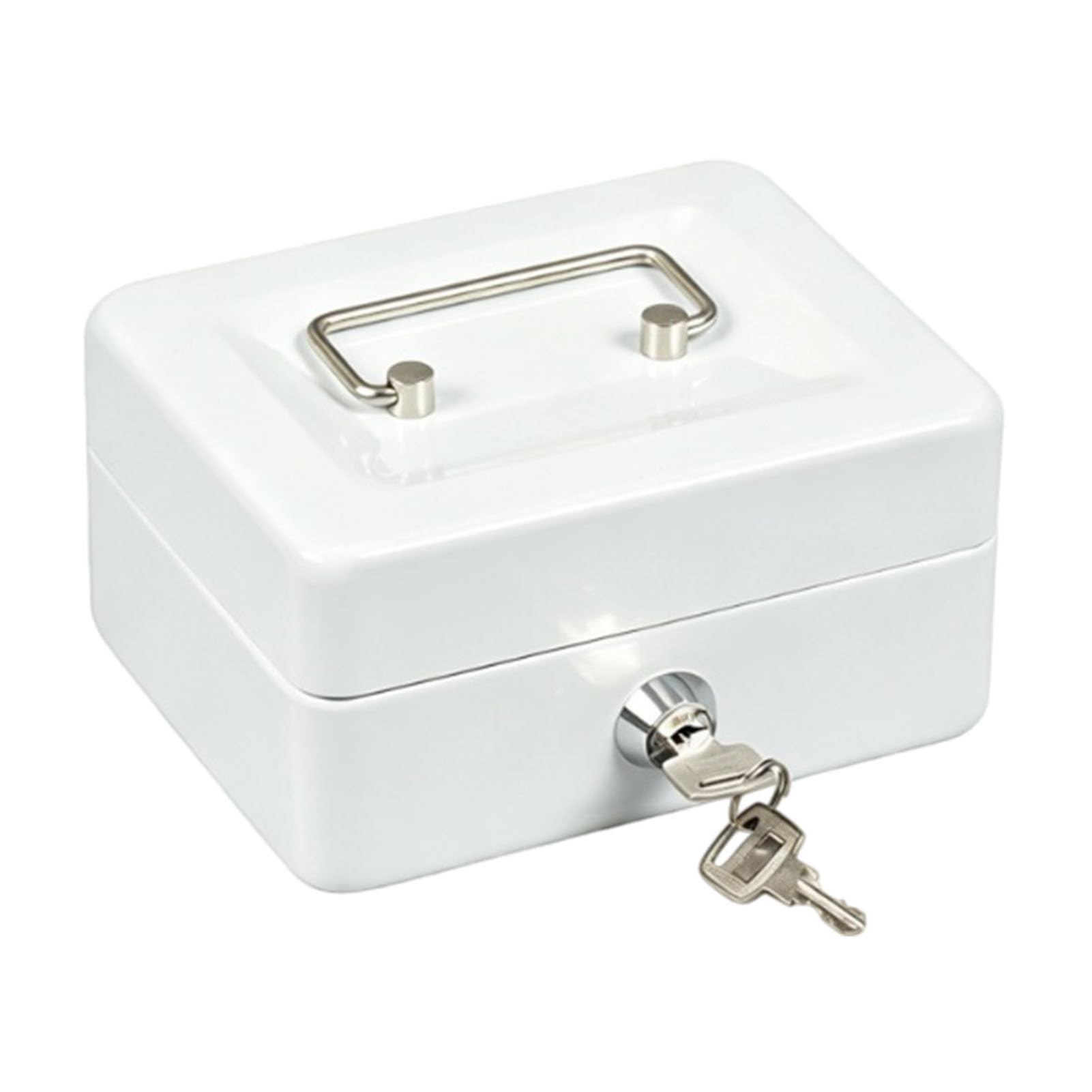 Annadue Petite Caisse en Fer avec Cadenas et Plateau Amovible (12 pouces)