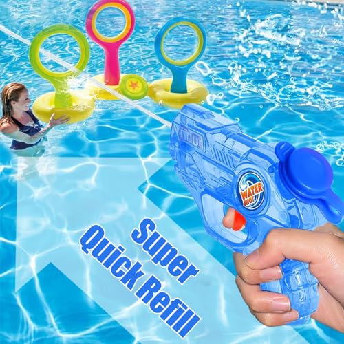 6 Stück Wasserpistole Klein, Wasserpistole für Kinder, Spielzeuge Mini Wasserpistolen, Kinder Spritzpistole, für Sommer Spielzeug Strand Toys Garten Pool Party Mitgebsel