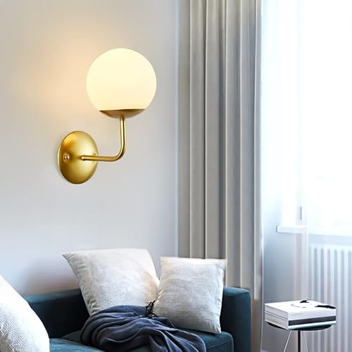 Anuomy Wall Lights Battery Powered Wall Sconces Set Of 2, Not Hardwired Globe Light Fixture, Battery Run Wall Lamp With Remote Dimmable- Wireless, For Living Room, Bedroom, Hallway, Stairs, Study, Far #TOP3