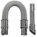 Produktbild spares2go 1,9 m langer kompakter Verlängerungsschlauch für Dyson DC43H, DC44, DC47, DC50, DC56, DC58 DC59, DC61, V6 Staubsauger + kombinierte Fugendüse/Staubbürste