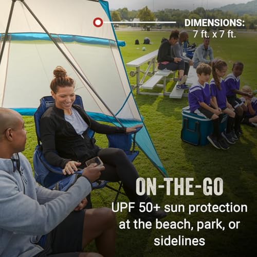 Coleman Backpack Sun Shelter, Portable 7x7ft Canopy Tent with Easy Setup, Lightweight Shade Tent for Beach, Park, Sideli - Additional View