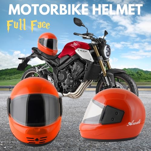 Image of Sage Square Audi Full Face Clear Visor Helmet | ISI Certified | High Standard Safety | Extra Comfort & Stylish