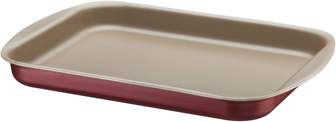TramontinaBrasil 22cm 1.4L Brown Aluminum Flat Roasting Pan with Interior and Exterior Starflon Max PFOA Free Nonstick Coating