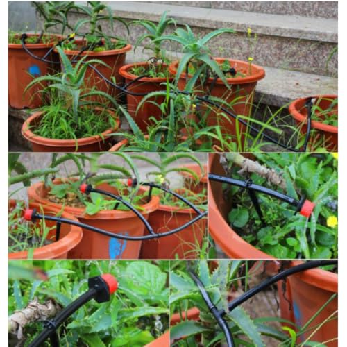 Image of GRASSLAND - Drip Irrigation System for 15 Plants, Self Automatic Watering Garden Hose Kits With Adjustable Dripper (15 Plants Drip Kit)