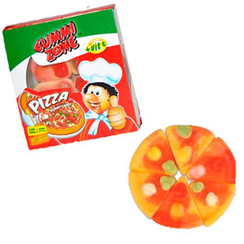 Gummy Zone Pizzas 25 bonbons gélifiés aux fruits en sachet