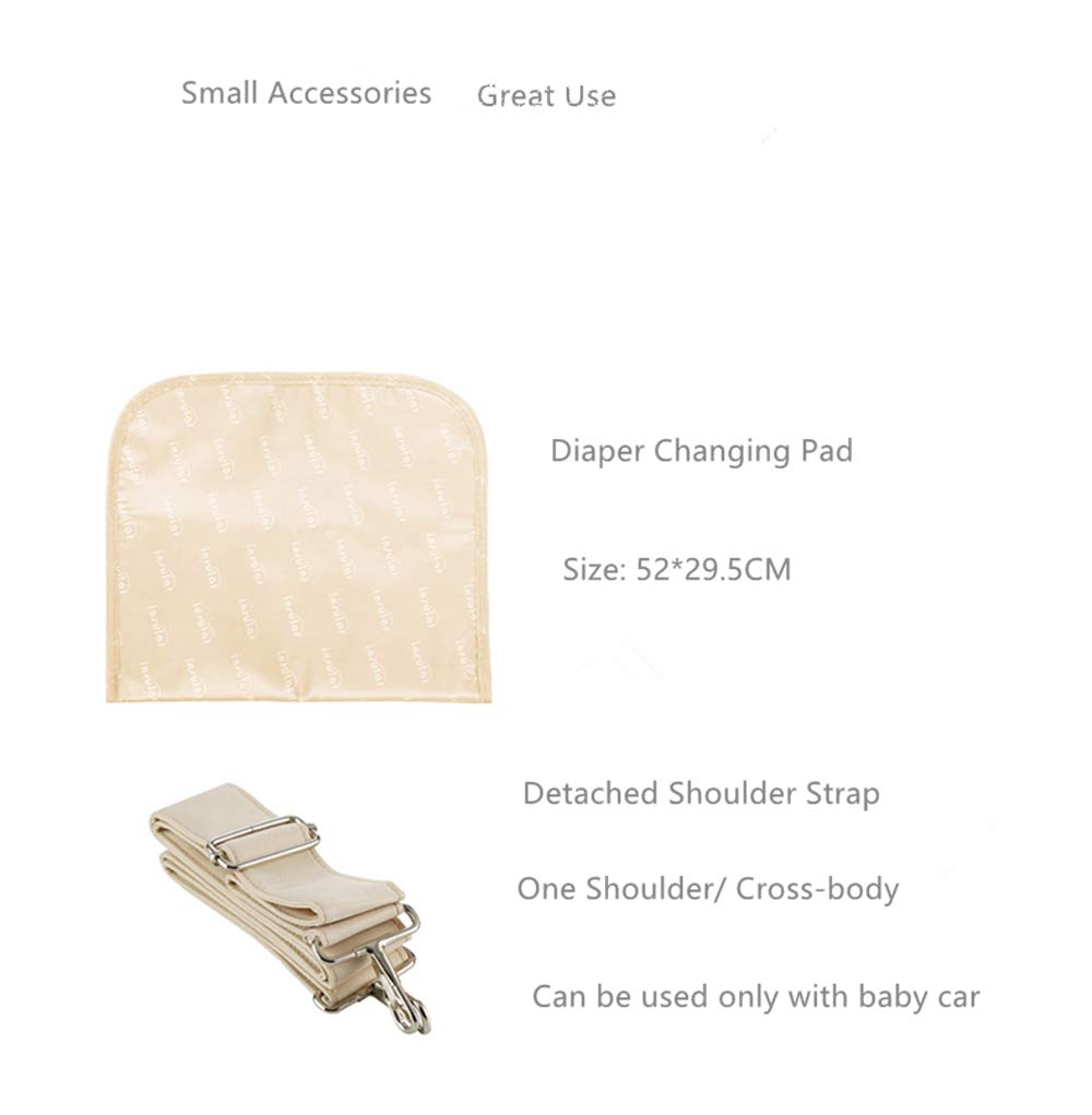 Organizador de pañales, bolsa de hombro de gran capacidad, bolso de pañal, portátil, bolsa cruzada, para mamás papá (unicornio marino)