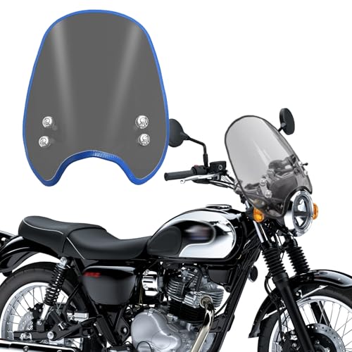 HUANGCJCJ For W230 BJ230A メグロ S1 MEGURO S1 BJ230A 2025 バイク用 フロントガラス エアフェアリング、フロントウィンドデフレクター、ハンドルバー ウインドシールド、高さ調整式計器サンバイザー w230 m