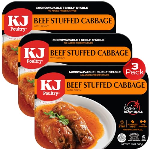 KJ Poultry Kosher Ready Meals - Beef Stuffed Cabbage Rolls,