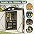 Aoxun 6x10 FT Outdoor Storage Shed Metal Sheds with Open Firewood Storage,Galvanized Steel Garden Shed with Lockable Doors,Sloped Roof,Windows, 2 in 1 Large Tool Shed for Patio, Backyard, Lawn