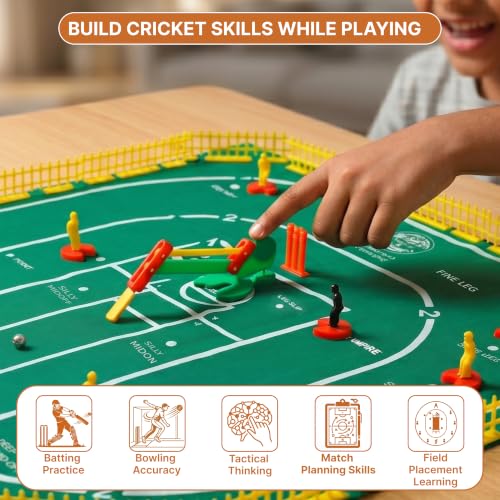 Image of Ratna's International Cricket Floor Game Indoor Board Game for Kids Ages 7+ Years