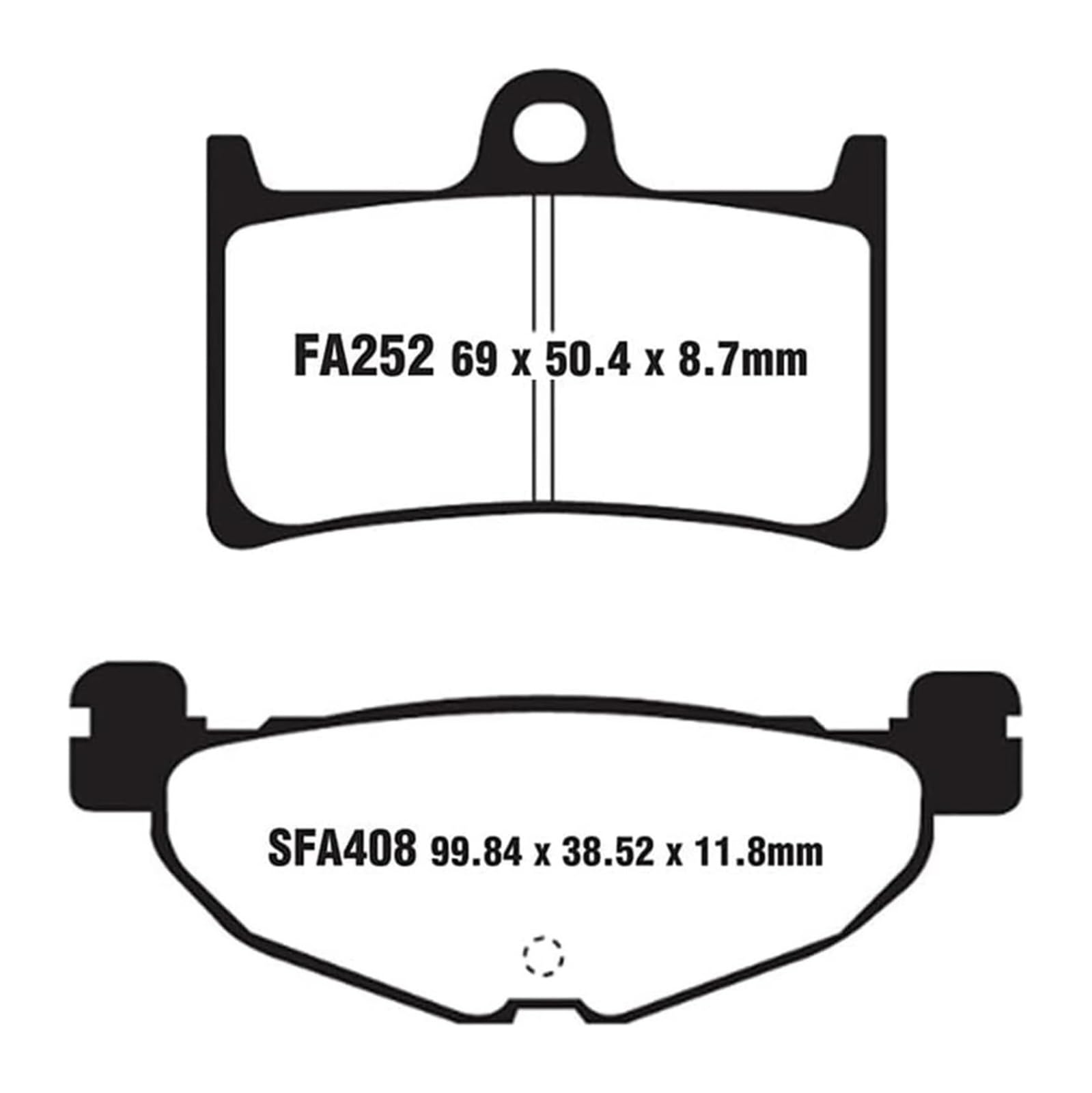 Pastiglie Freno Anteriore Posteriore Per Y&amaha Per XP500 Per TMAX 500 Per TMAX500 Per T-Max 500 Per T-Max500 XP 500 2008-2011 Pastiglie Freno Anteriori Motociclette Parti Dis(Front and Rear)