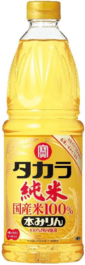 タカラ 本みりん 純米 国産米100% [PET] 1L 1000ml x 12本[ケース販売] [宝酒造 調味料 本みりん 日本 