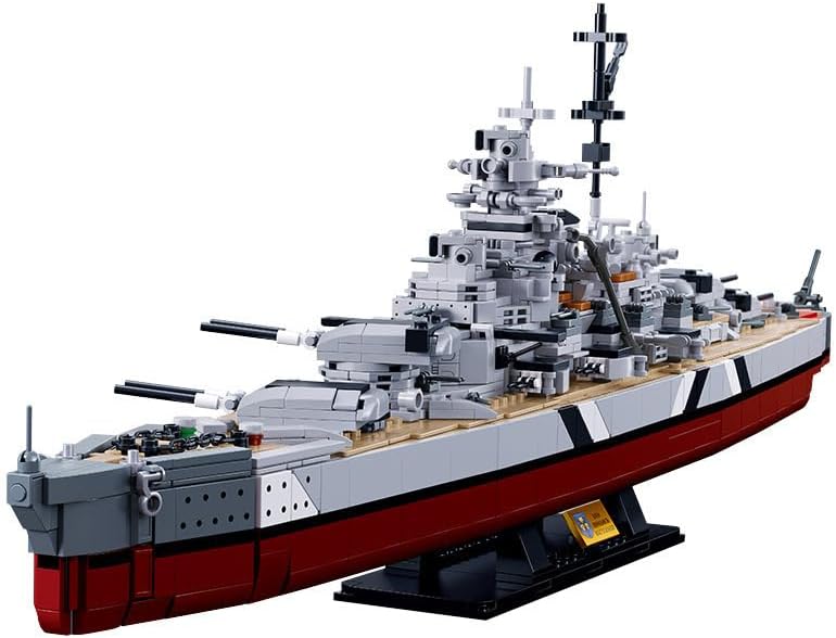 未開封開封品　カルビー79年　木下（広島）　V2　美品　レアブロック KOVOL ビスマルク戦艦ブロックセット 2in1 WW2 海軍軍艦モデル