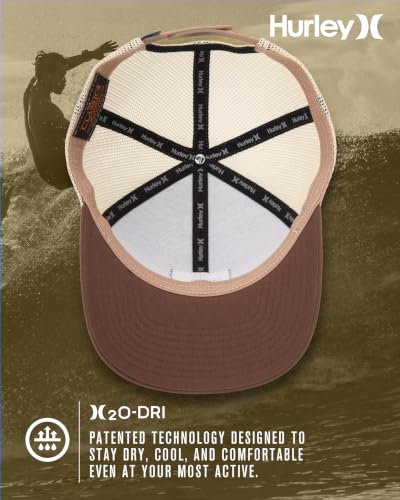 Image of Hurley Men's Caps - Fairway Trucker Mesh Baseball Cap - Snap Back Hats for Men