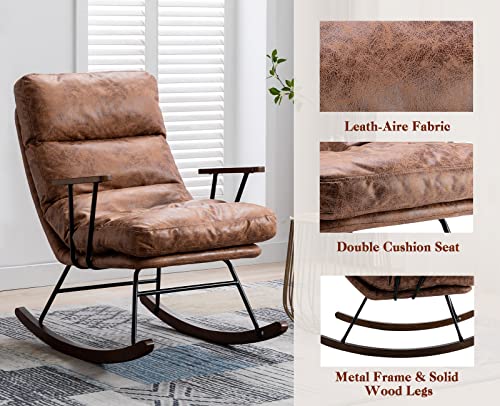 Sillón Ajustable Plegable Marrón miniatura 4