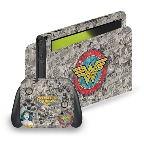 Skin vinyle Wonder Woman Nintendo Switch OLED autocollant complet