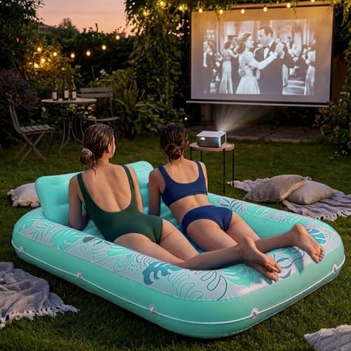 Matelas gonflable de piscine SEDEX avec dossier confort et porte-gobelets
