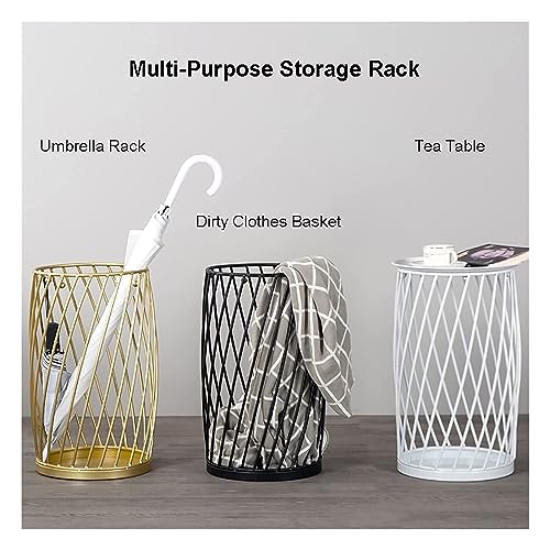 Support de rangement pour parapluies et panier de maison en métal - 5