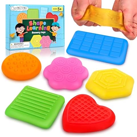 Squishy Fidget Toys Kids Adults : Textured Tactile Sensory Toys for Autism Kids Calming, Fidgets for Classroom Students, Sensory Room Must Haves, Calm Down Corner Supplies for Boys Teens Cover