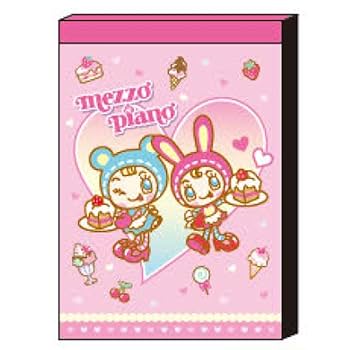 メゾピアノメモ帳＋その他7点セット Mezzo Piano メゾピアノ メモ帳 バラ 7枚セット ナルミヤ 文房具