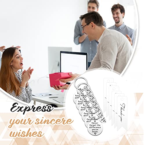 Yinkin 36 Pcs Employee Appreciation Gift for Coworker 2025 Thank You Gifts Bulk Keychain with Drawstring Bags and Cards4
