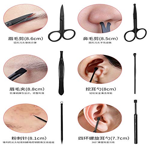 YXGS Fingernagel Zehennagel Nagelhautschneider Scherenschnitt Nagelknipser Cutter Zange-Nagelbohrer Sets Maniküre… – Bild 5