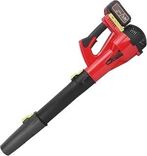 Potente Soprador de Folhas Sem Fio, Soprador de Folhas Elétrico Portátil, Aspirador Leve de Quintal para Cuidar do Gramado, Sopradores de Folhas Operados por Bateria para