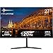 Minifire 27 Zoll Monitor, USB Typ-C Anschluss, 120Hz, Eye-Care für Business und Büro, ultradünner Rahmen, FHD 1080P Computer Monitor PC Bildschirm, FlickerFree, Lowblue Mode, HDMI Anschluss (MF27X3AL)