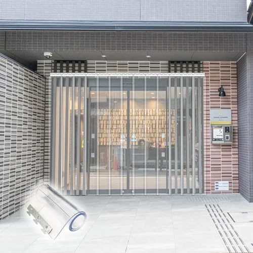 Moubhjd Rideau À Lanières en Plastique Transparent Isolant Rideau Porte Lanieres Convient aux Chambres Froides D'entrepôt, Facile À Installer...