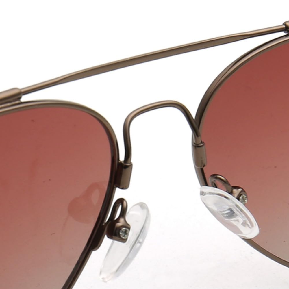 Gafas de sol polarizadas de metal, flexibles, modernas, color dorado, protección UV400 para conducir.